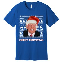 Merry Trumpmas Funny Donald Trump Santa Hat Holiday Xmas Gift Premium T-Shirt