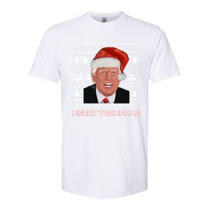 Merry Trumpmas Funny Donald Trump Santa Hat Holiday Xmas Gift Softstyle CVC T-Shirt