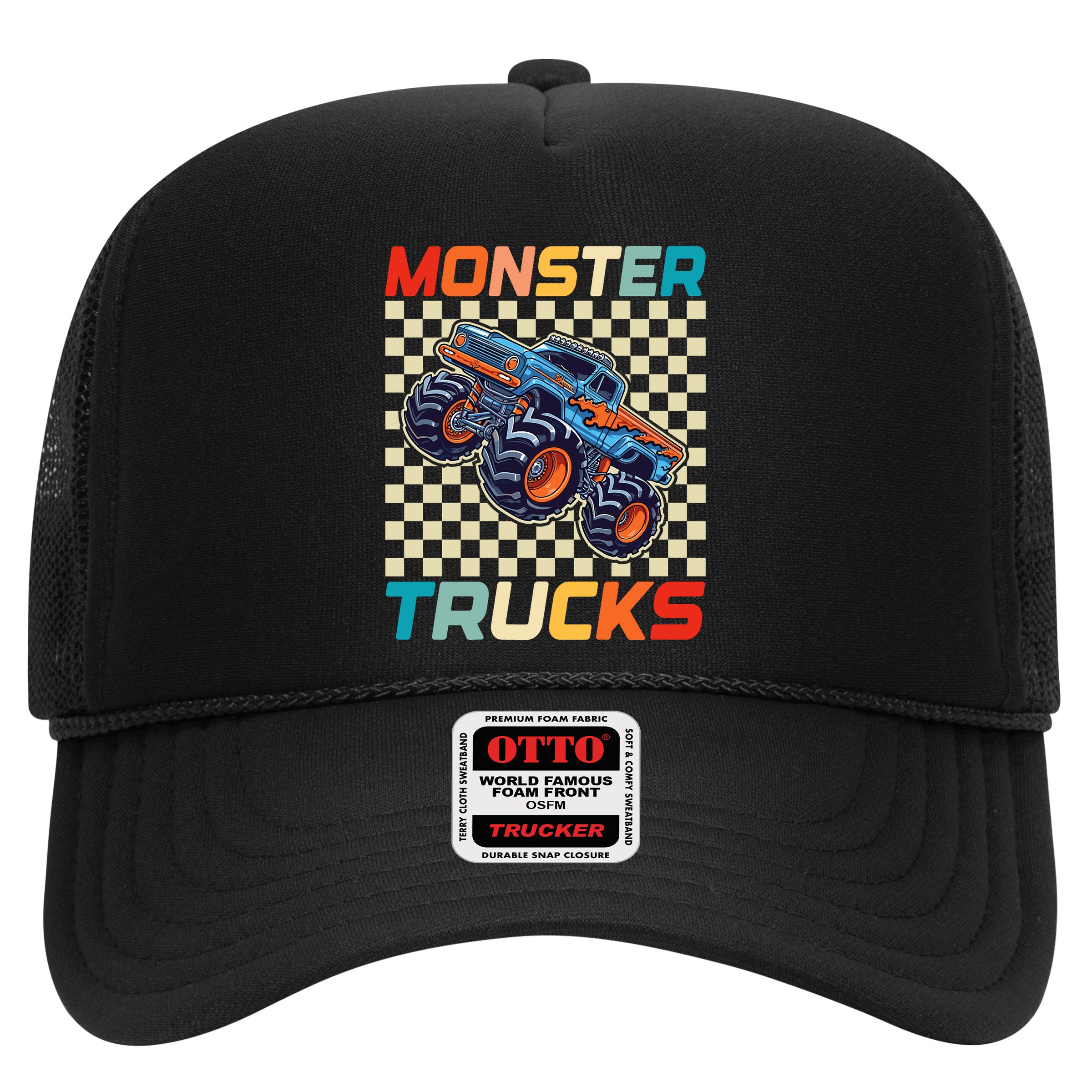 Monster Truck Fors Monster Truck Retro Vintage Hat