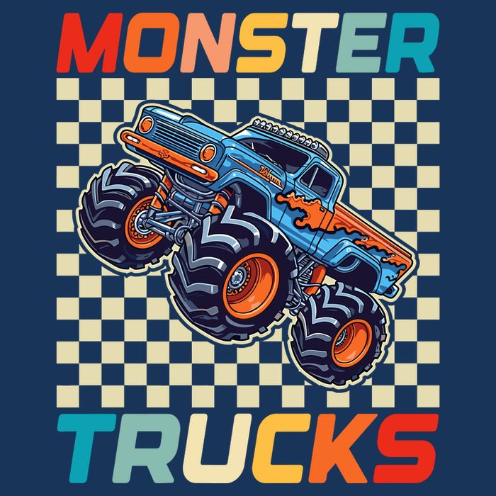 Monster Truck Fors Monster Truck Retro Vintage Doggie Tank