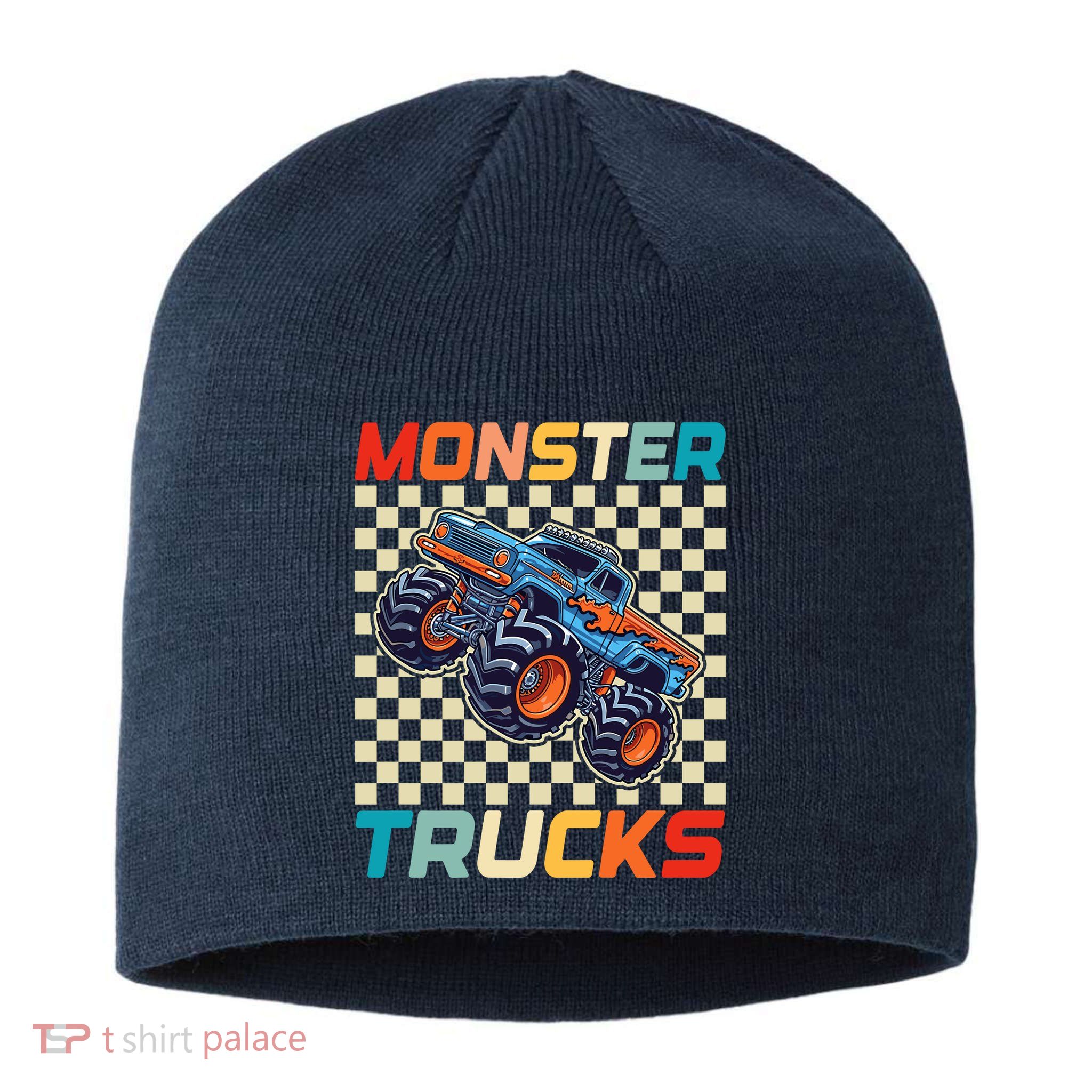 Monster Truck Fors Monster Truck Retro Vintage Sustainable Beanie