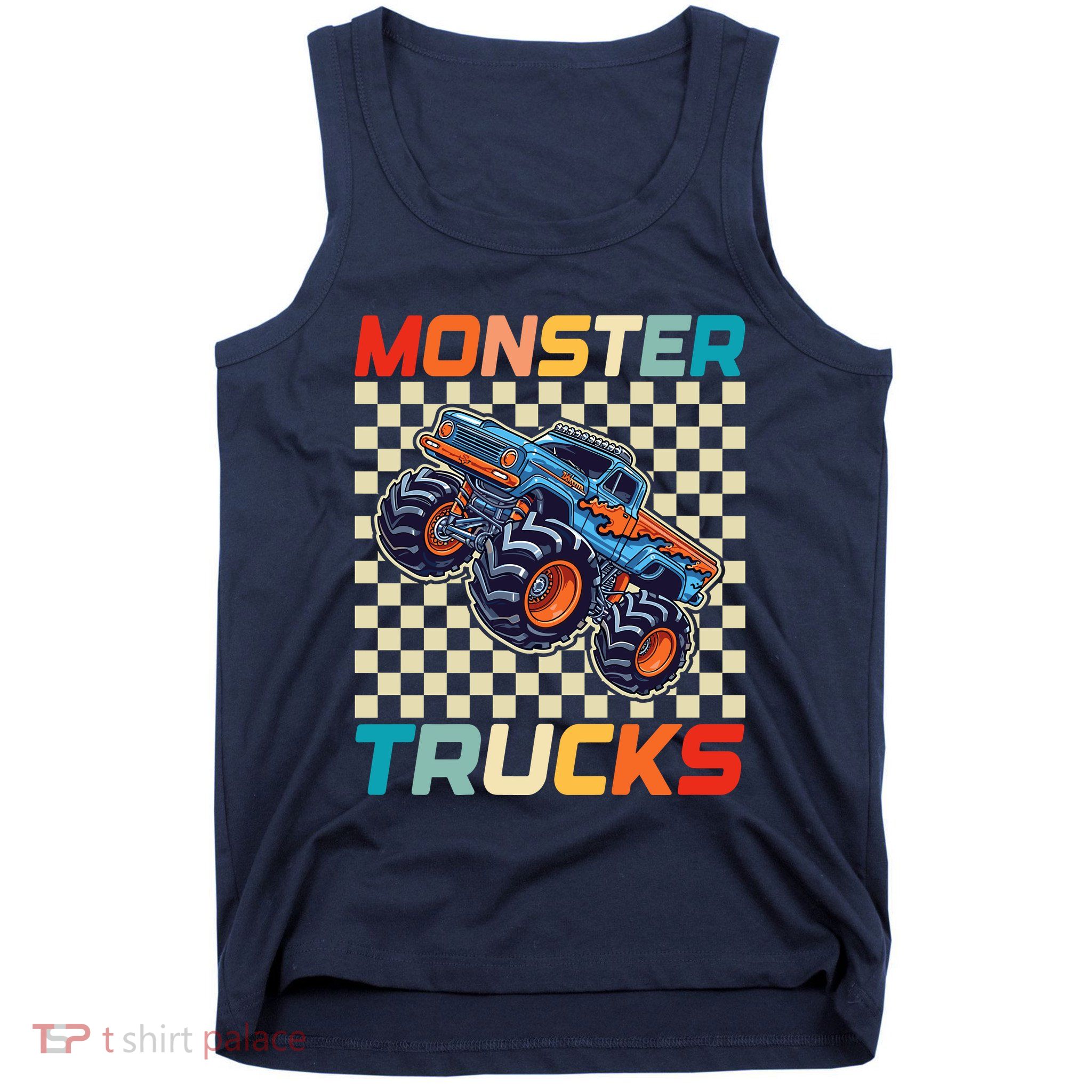 Monster Truck Fors Monster Truck Retro Vintage Tank Top