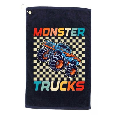 Monster Truck Fors Monster Truck Retro Vintage Golf Towel