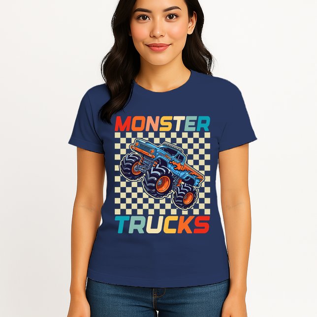 Monster Truck Fors Monster Truck Retro Vintage Womens T-Shirt