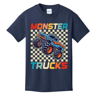 Monster Truck Fors Monster Truck Retro Vintage Kids T-Shirt