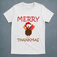 Merry Thankmas Funny Thanksgiving Turkey T-Shirt