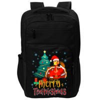 Merry Thanksmas Funny Turkey Santa Christmas Thanksgiving Impact Tech Backpack