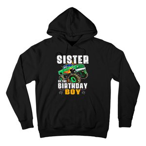 monster truck family matching sister of the birthday Hoodie