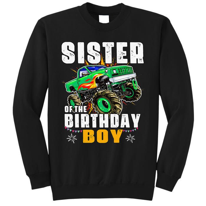 monster truck family matching sister of the birthday Sweatshirt