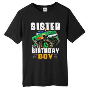 monster truck family matching sister of the birthday Tall Fusion ChromaSoft Performance T-Shirt