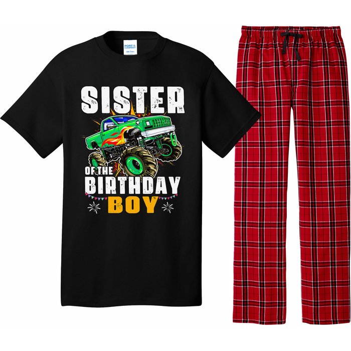 monster truck family matching sister of the birthday Pajama Set