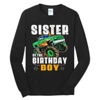 monster truck family matching sister of the birthday Tall Long Sleeve T-Shirt