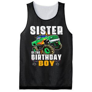 monster truck family matching sister of the birthday Mesh Reversible Basketball Jersey Tank