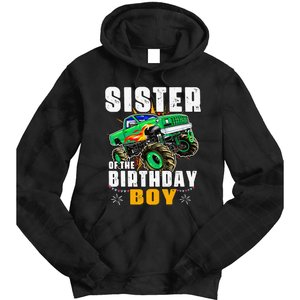 monster truck family matching sister of the birthday Tie Dye Hoodie