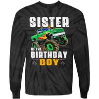 monster truck family matching sister of the birthday Tie-Dye Long Sleeve Shirt