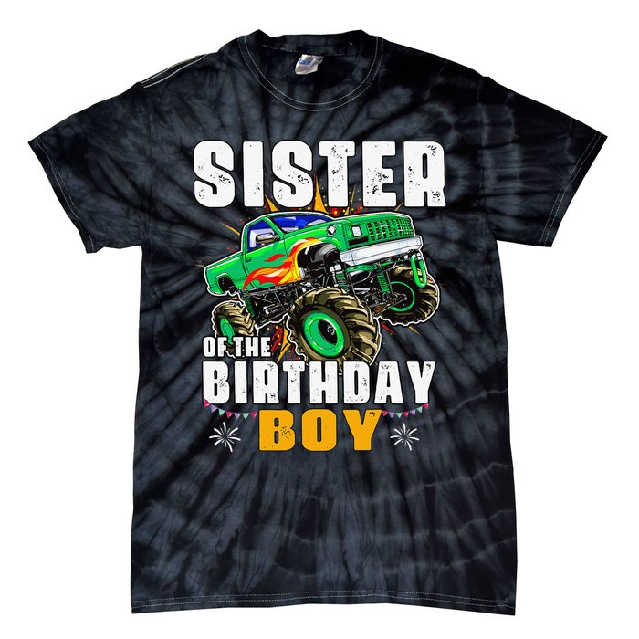 monster truck family matching sister of the birthday Tie-Dye T-Shirt