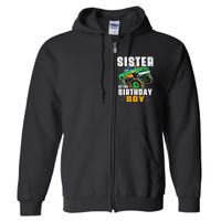 monster truck family matching sister of the birthday Full Zip Hoodie