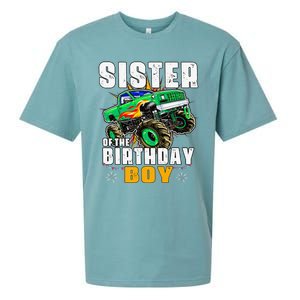 monster truck family matching sister of the birthday Sueded Cloud Jersey T-Shirt