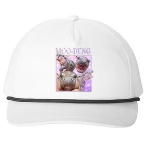 Moodeng The Famous Baby Pigmy Hippo Moodeng Snapback Five-Panel Rope Hat