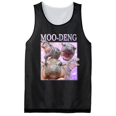 Moodeng The Famous Baby Pigmy Hippo Moodeng Mesh Reversible Basketball Jersey Tank