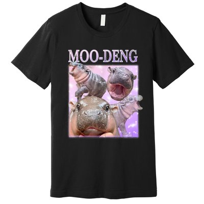 Moodeng The Famous Baby Pigmy Hippo Moodeng Premium T-Shirt