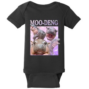 Moodeng The Famous Baby Pigmy Hippo Moodeng Baby Bodysuit