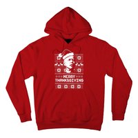 Merry Thanksgiving Funny Joe Biden Ugly Christmas Hoodie