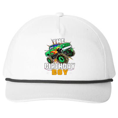 Monster Truck Family Matching The Birthday Boy Snapback Five-Panel Rope Hat