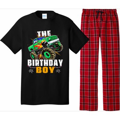 Monster Truck Family Matching The Birthday Boy Pajama Set