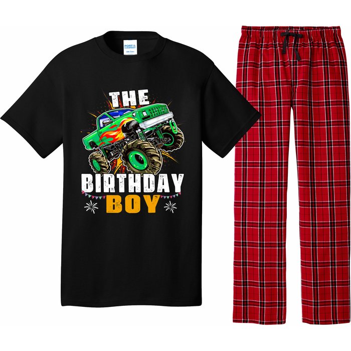 Monster Truck Family Matching The Birthday Boy Pajama Set