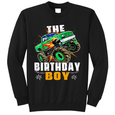 Monster Truck Family Matching The Birthday Boy Tall Sweatshirt