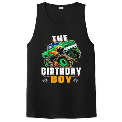 Monster Truck Family Matching The Birthday Boy PosiCharge Competitor Tank