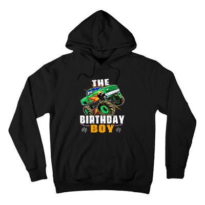 Monster Truck Family Matching The Birthday Boy Tall Hoodie