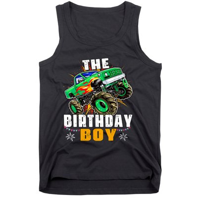 Monster Truck Family Matching The Birthday Boy Tank Top