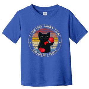 Muay Thai Funny Cat Kickboxing Thailand Boxing Cat Boxing Toddler T-Shirt