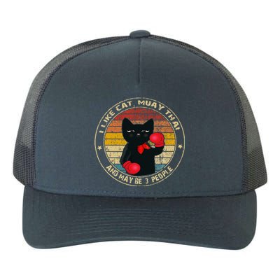 Muay Thai Funny Cat Kickboxing Thailand Boxing Cat Boxing Yupoong Adult 5-Panel Trucker Hat