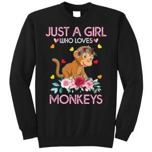 Monkey Tee ForJust A Who Loves Monkeys Sweatshirt