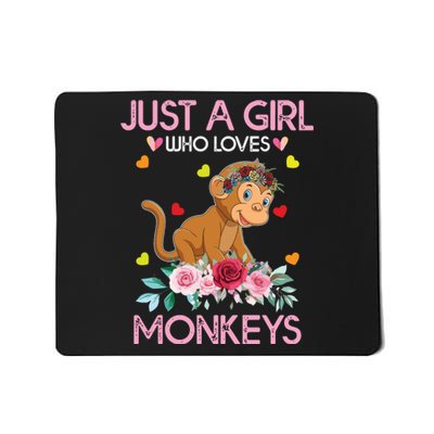 Monkey Tee ForJust A Who Loves Monkeys Mousepad