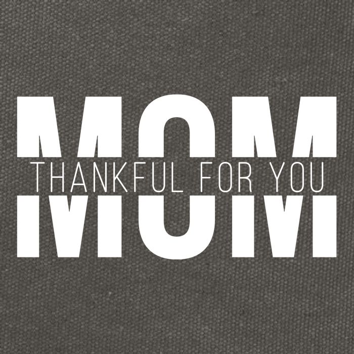 Mom Thankful For You Mothers Day Cotton Canvas Backpack
