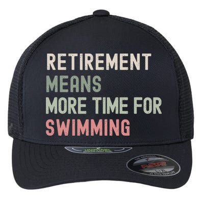 More Time for Swimming Paddling the Lakes in Retirement Flexfit Unipanel Trucker Cap