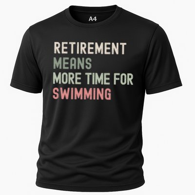 More Time for Swimming Paddling the Lakes in Retirement Performance Shirt