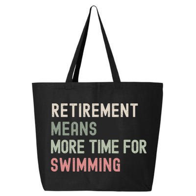 More Time for Swimming Paddling the Lakes in Retirement 25L Jumbo Tote