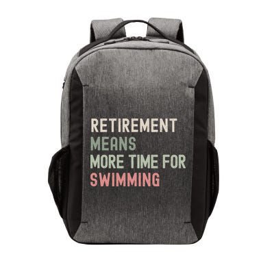 More Time for Swimming Paddling the Lakes in Retirement Vector Backpack