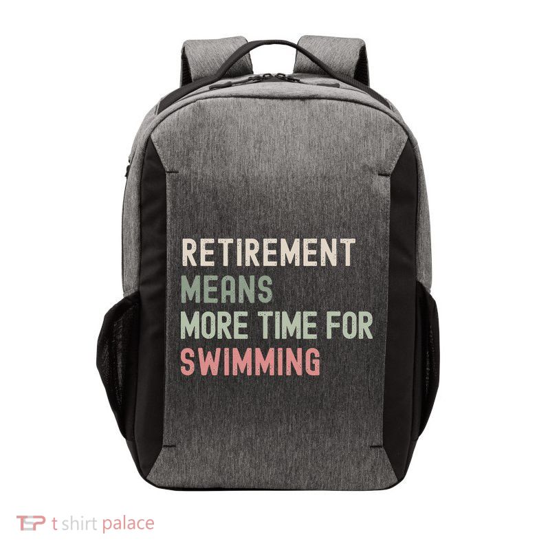 More Time for Swimming Paddling the Lakes in Retirement Vector Backpack