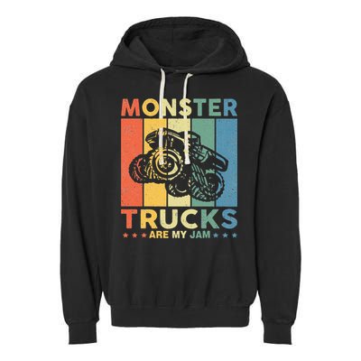 Monster Truck For Adults Kids Garment-Dyed Fleece Hoodie