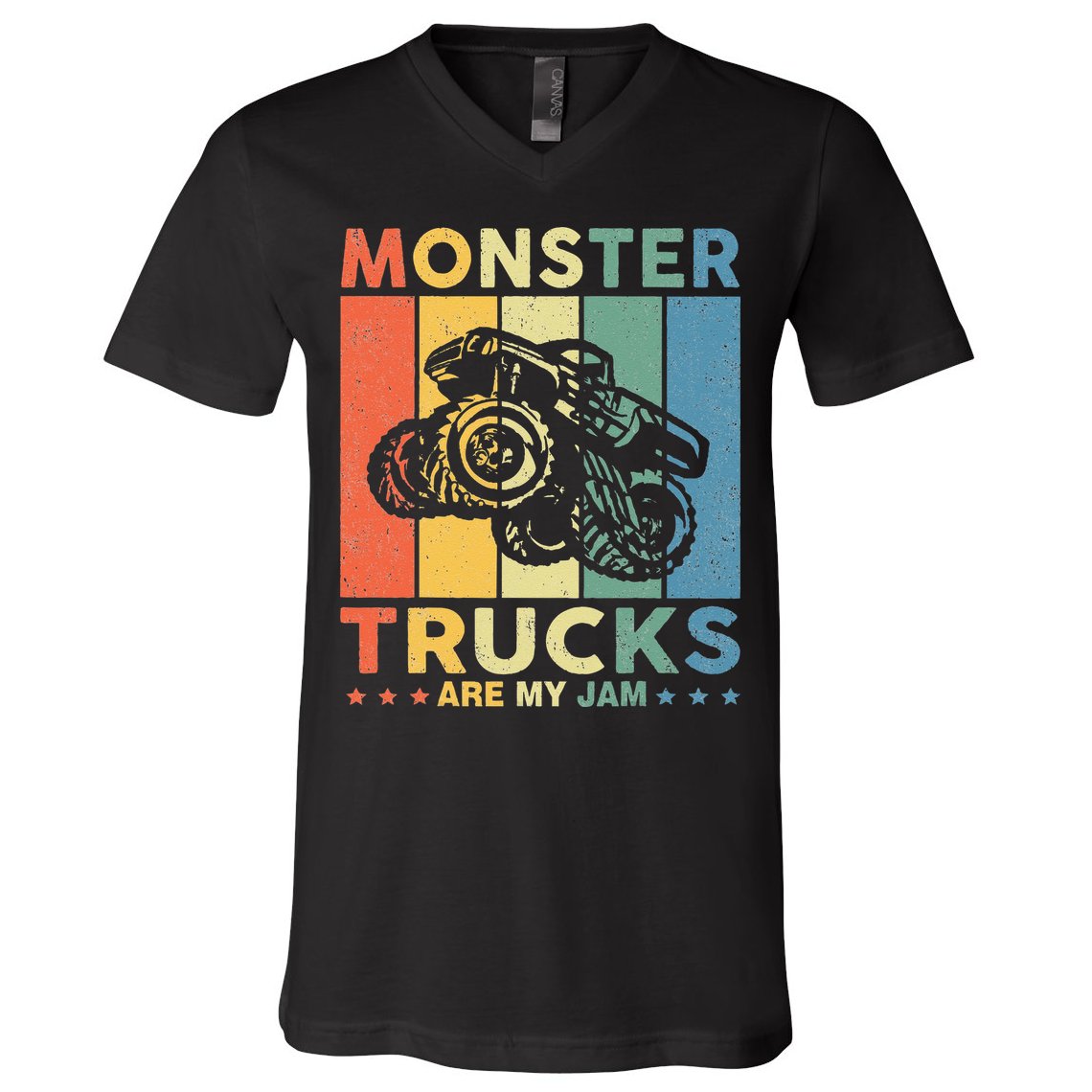 Monster Truck For Adults Kids V-Neck T-Shirt