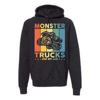 Monster Truck For Adults Kids Premium Hoodie