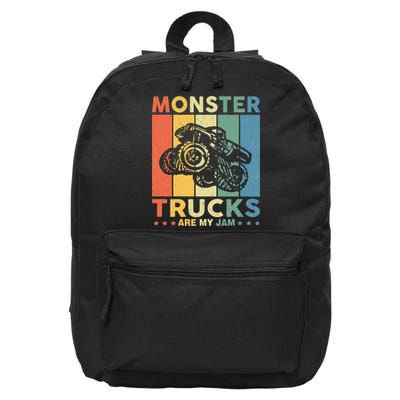 Monster Truck For Adults Kids 16 in Basic Backpack