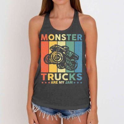 Monster Truck For Adults Kids Women's Knotted Racerback Tank