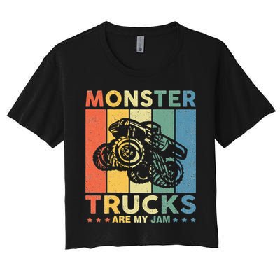 Monster Truck For Adults Kids Crop Top